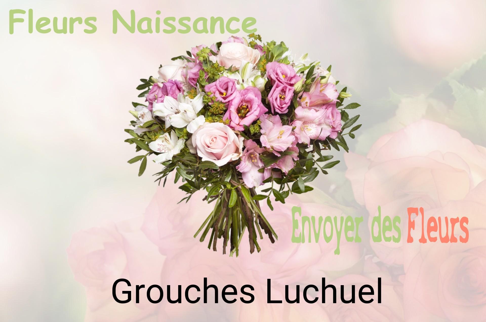 Bouquet de fleurs de naissance livré à Grouches-Luchuel